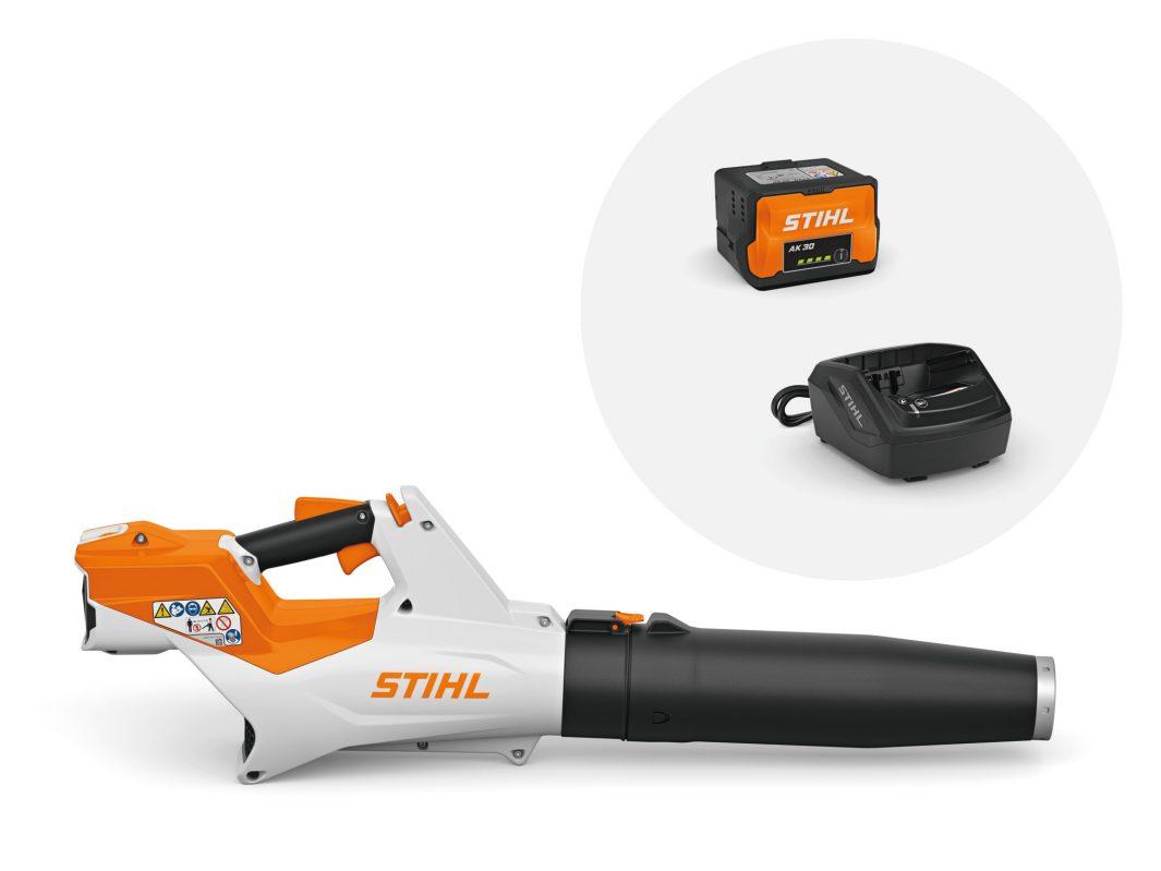 Stihl bga 60 akkupuhallin akulla ja laturilla