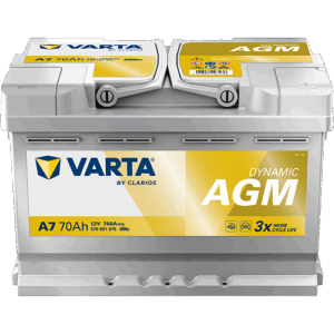 Varta A7 70 Ah AGM -akku - Vuoksenautotarvike.fi