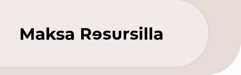 maksa resursilla banneri